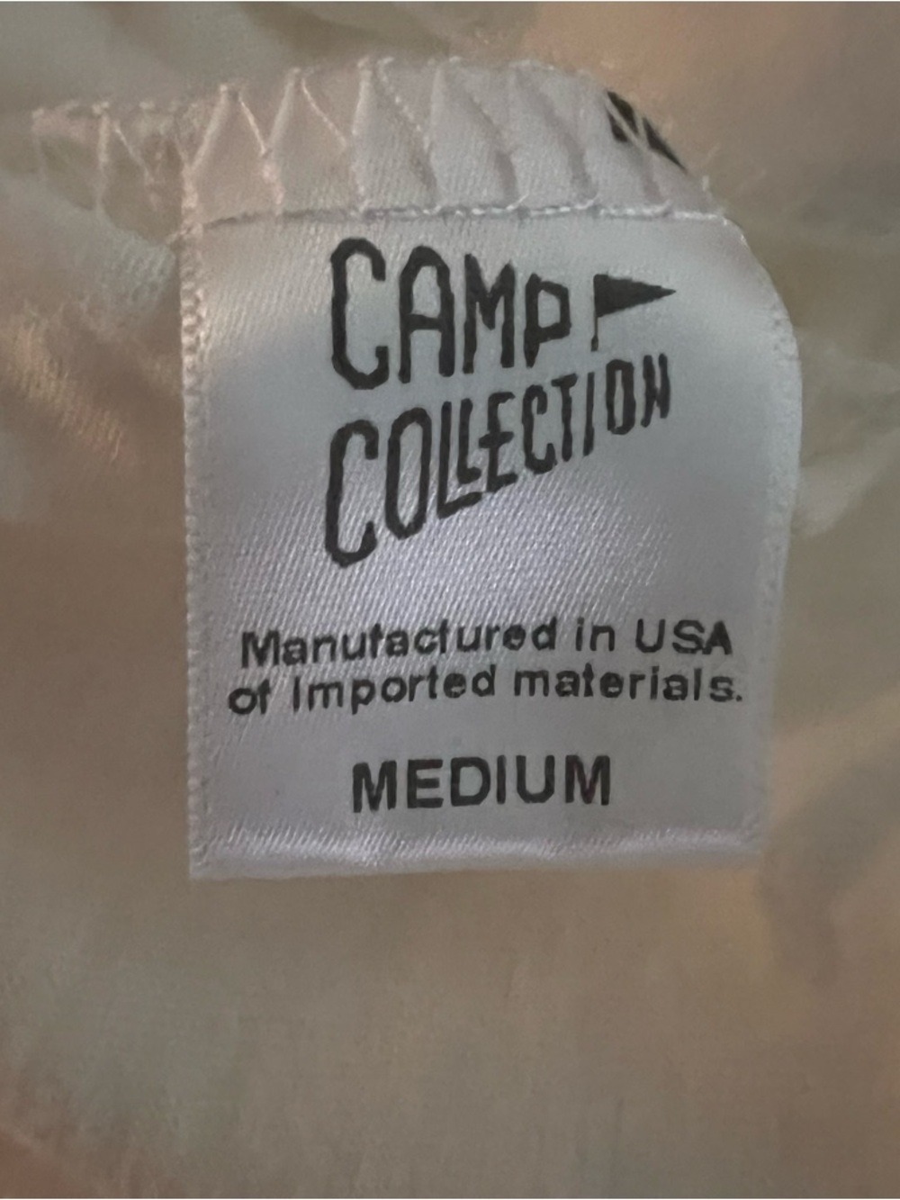 Camp Collection S.F. Red Trim Strappy Cami Tank Top - Babe Script Cotton Blend M - Picture 7 of 8